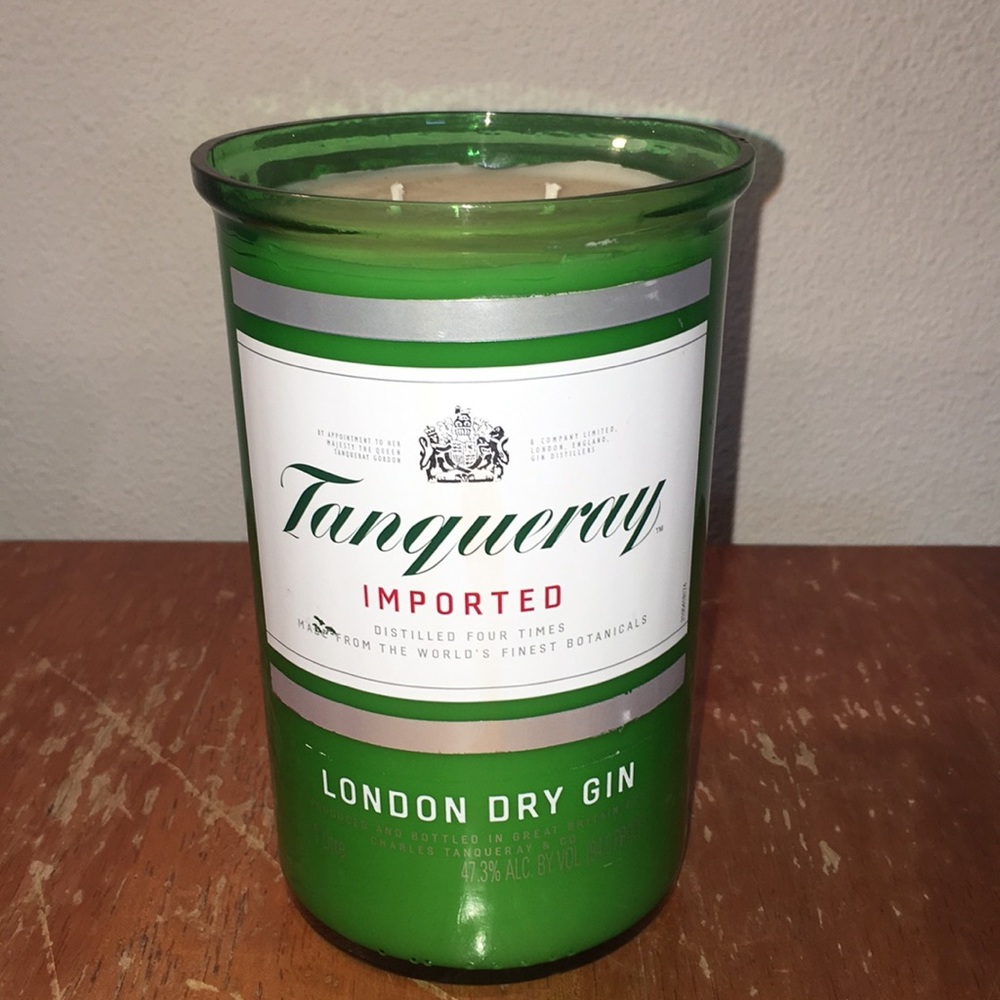 Upcycled Gin Soy Wax Scented Candle!